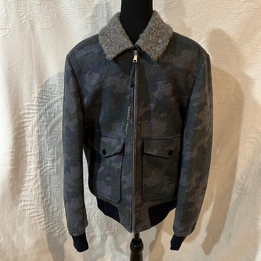 Paisley & Gray BOMBER WITH SHERPA COLLAR, size medium,โ NEW